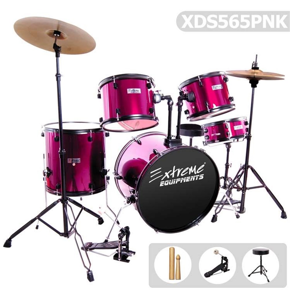Extreme XDS565PNK Bateri Davul Seti Pembe