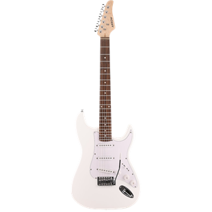 Arrow Tonecaster ST 111 Elektro Gitar Snow White Rosewood/White