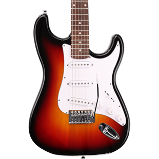 Arrow Tonecaster ST 111 Elektro Gitar Tobacco Burst Rosewood/White