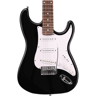Arrow Tonecaster ST 111 Elektro Gitar Abyss Black Rosewood/White