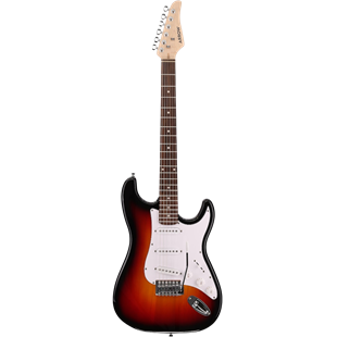 Arrow Tonecaster ST 111 Elektro Gitar Tobacco Burst Rosewood/White