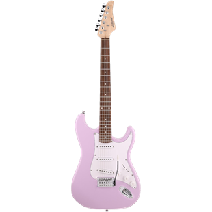 Arrow Tonecaster ST 111 Elektro Gitar Bubblegum Rosewood/White