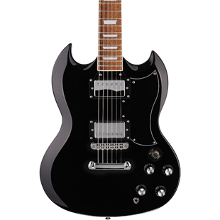 Arrow Twincut SG22 Elektro Gitar Abyss Black Rosewood/Black