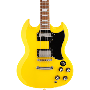 Arrow Twincut SG22 Elektro Gitar Banana Custard Rosewood/Black