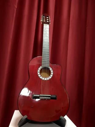 Clam C50 Klasik Gitar Cutaway Koyu Kırmızı