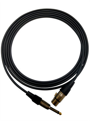 RHN CL-CJXLRD3 6,3 mm Canon Mono Jak–XLR Dişi 3 Metre Enstrüman Kablosu