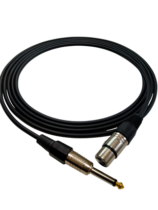 RHN CL-CJXLRD5 6,3 mm Canon Mono Jak–XLR Dişi 5 Metre Enstrüman Kablosu