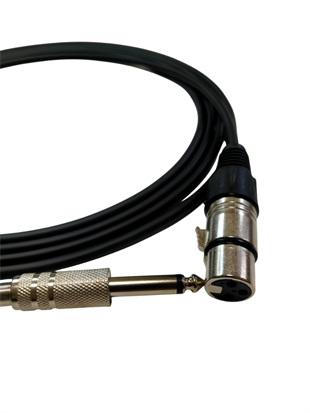 Clam CL-SJXLRD15 6,3 mm Mono / XLR Dişi 1,5 Metre Enstrüman Kablosu