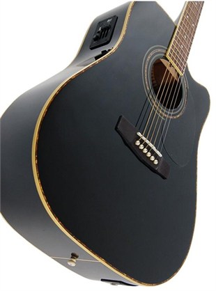 Cort AD880CEBK Elektro Akustik Gitar Siyah Ladin Kapak
