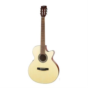 Cort CEC1 OPW Elektro Klasik Gitar Çantali Open Pore