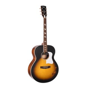 Cort CJ RETRO VSM Elektro Akustik Gitar Çantalı Vintage Sunburst Mat