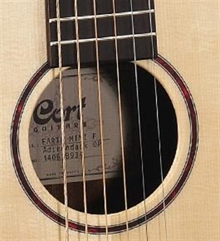 Cort EARTHMINIF-ADIRONDACK OP Elektro Akustik Gitar Çantalı Open Pore