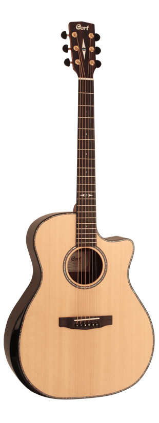 Cort GA-PF BEVEL NAT Elektro Akustik Gitar