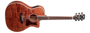 Cort GA5F-FMHOP Elektro Akustik Gitar Grand Auditorium Kasa Open Pore