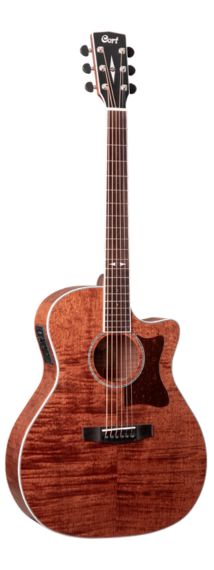 Cort GA5F-FMHOP Elektro Akustik Gitar Grand Auditorium Kasa Open Pore