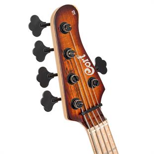Cort GB-FUSION5ABB Bas Gitar 5 Telli Antique Brown Burst Kılıflı