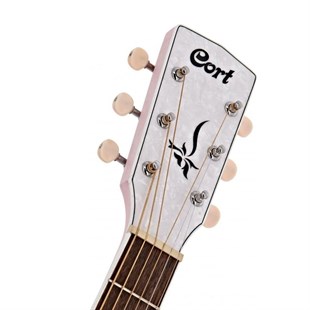 Cort JADE CLASSIC PPOP Elektro Akustik Gitar Pastel Pink Open Pore