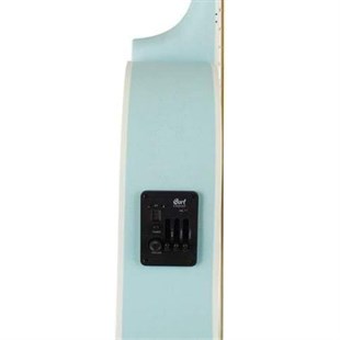 Cort JADE CLASSIC SKOP Elektro Akustik Gitar Sky Blue Open Pore