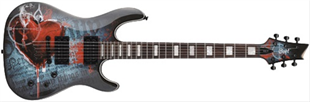 Cort KX5-FR-TF BK Desenli Siyah Elektro Gitar