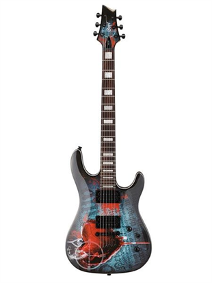 Cort KX5-FR-TF BK Desenli Siyah Elektro Gitar