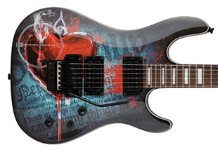 Cort KX5-FR-TF BK Desenli Siyah Elektro Gitar