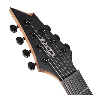 Cort KX707 EVERTUNE OPBKW Elektro Gitar 7 Telli Open Pore Black Çantalı