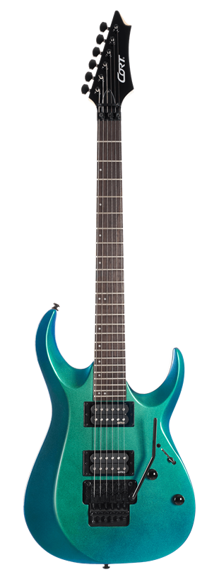 Cort X300 FBL Elektro Gitar Flip Blue