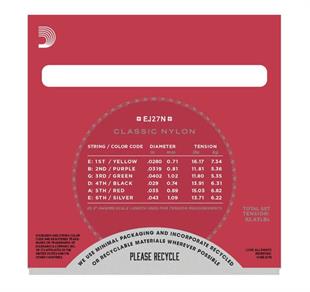 Daddario EJ27N Klasik Gitar Teli 4/4