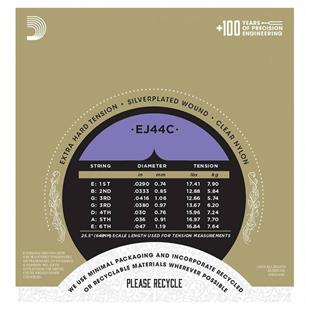 Daddario EJ44C Klasik Gitar Teli 4/4