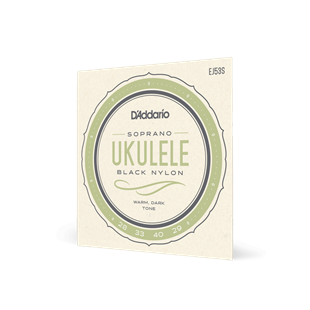 Daddario EJ53S Soprano Ukulele Teli (Black Nylon)