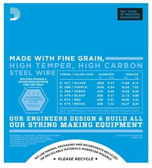 Daddarıo EXL110+ Elektro Gitar Teli ( (10,5 -47)