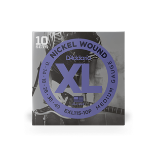 Daddario EXL115-B25 (25 Set) Elektro Gitar Tel Seti Xl 11-49 Nickel