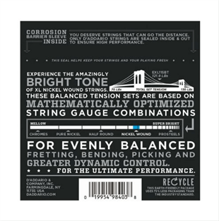 Daddarıo EXL115BT Elektro Gitar Teli (11-50) 