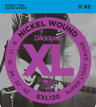 Daddario EXL120 Elektro Gitar Teli (9 -42)