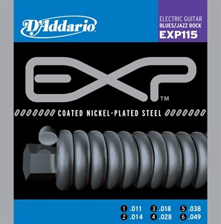 Daddario EXP115 Elektro Gitar Tel Seti 11-49 Coated Nickel