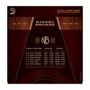 Daddario NB1047 Akustik Gitar Tel Seti