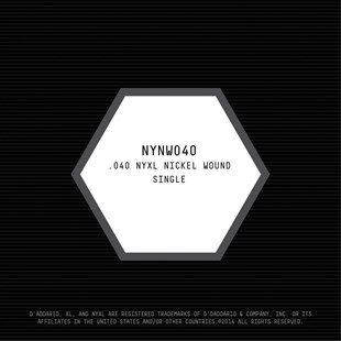 Daddario NYNW040 Elektro ve Akustik Tek Tel Nyxl Serisi 0.040
