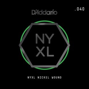 Daddario NYNW040 Elektro ve Akustik Tek Tel Nyxl Serisi 0.040
