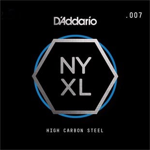Daddario NYS007 Elektro ve Akustik Tek Tel E-(mi) Yüksek Karbonlu Çelik