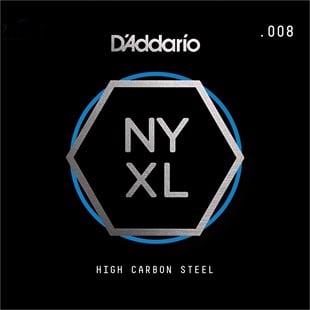 Daddario NYS008 Elektro ve Akustik Tek Tel E-(mi) Yüksek Karbonlu Çelik