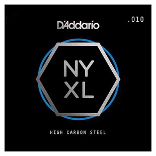 Daddario NYS010 Elektro ve Akustik Tek Tel E-(mi) Yüksek Karbonlu Çelik