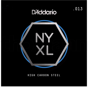 Daddario NYS013 Elektro ve Akustik Tek Tel E-(mi) Yüksek Karbonlu Çelik