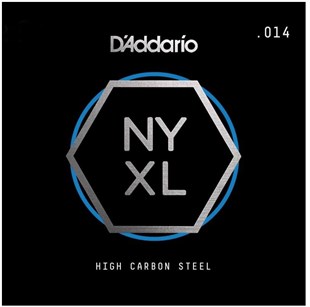 Daddario NYS014 Elektro ve Akustik Tek Tel B-(si) Yüksek Karbonlu Çelik