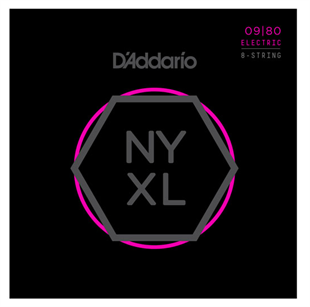 Daddario NYXL0980 Elektro Gitar Tel Seti 09-80 8 Telli Super Light