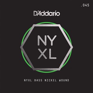Daddario NYXLB045 Bass Tek Tel Nyxl Serisi Nikel Sarim 0.045