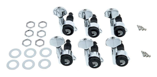 DAddario PWAT6R1 Auto-Trim Kilitli Akort Burgusu Seti (Krom, 6lı)