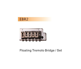 Dr. Parts EBR2CR Elektro Tremolo Köprü + Kol Seti (4 Vida) (Krom)
