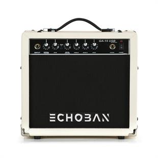 Echoban GA15USB 15 Watt Beyaz Gitar Amfisi USB