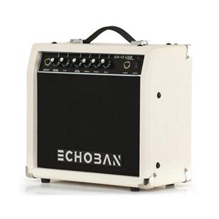 Echoban GA15USB 15 Watt Beyaz Gitar Amfisi USB