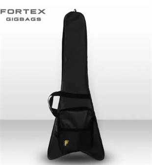 Fortex 300 Serisi V Kasa Elektro Gitar Kılıfı Siyah